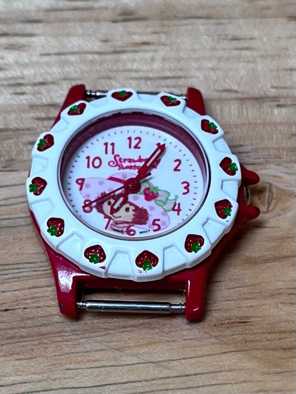 Strawberry Shortcake Analog Watch Moving Bezel Vintage c2003 Untested AS IS